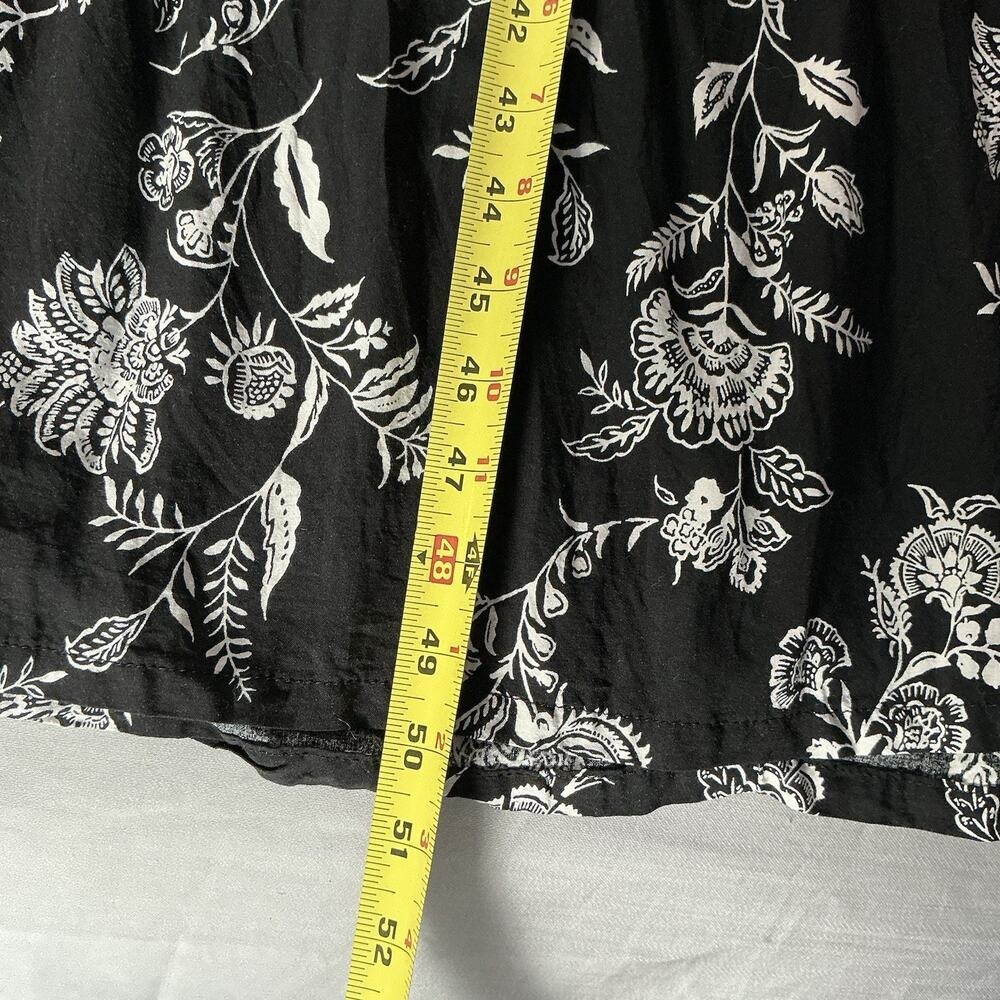 Old Navy Tiered Maxi Dress Size M Dark Cottagecore Floral Prairie Flowy Modest - Picture 5 of 15